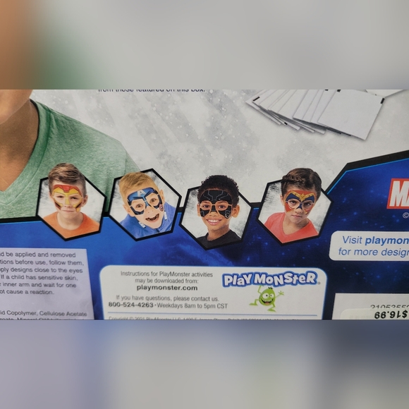 Marvel Avengers Superhero Face Paint Kit - Blue and Red - Picture 7 of 15